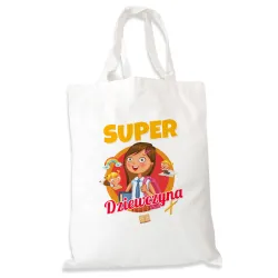 Torba na zakupy dla DZIEWCZYNY Super Dziewczynka